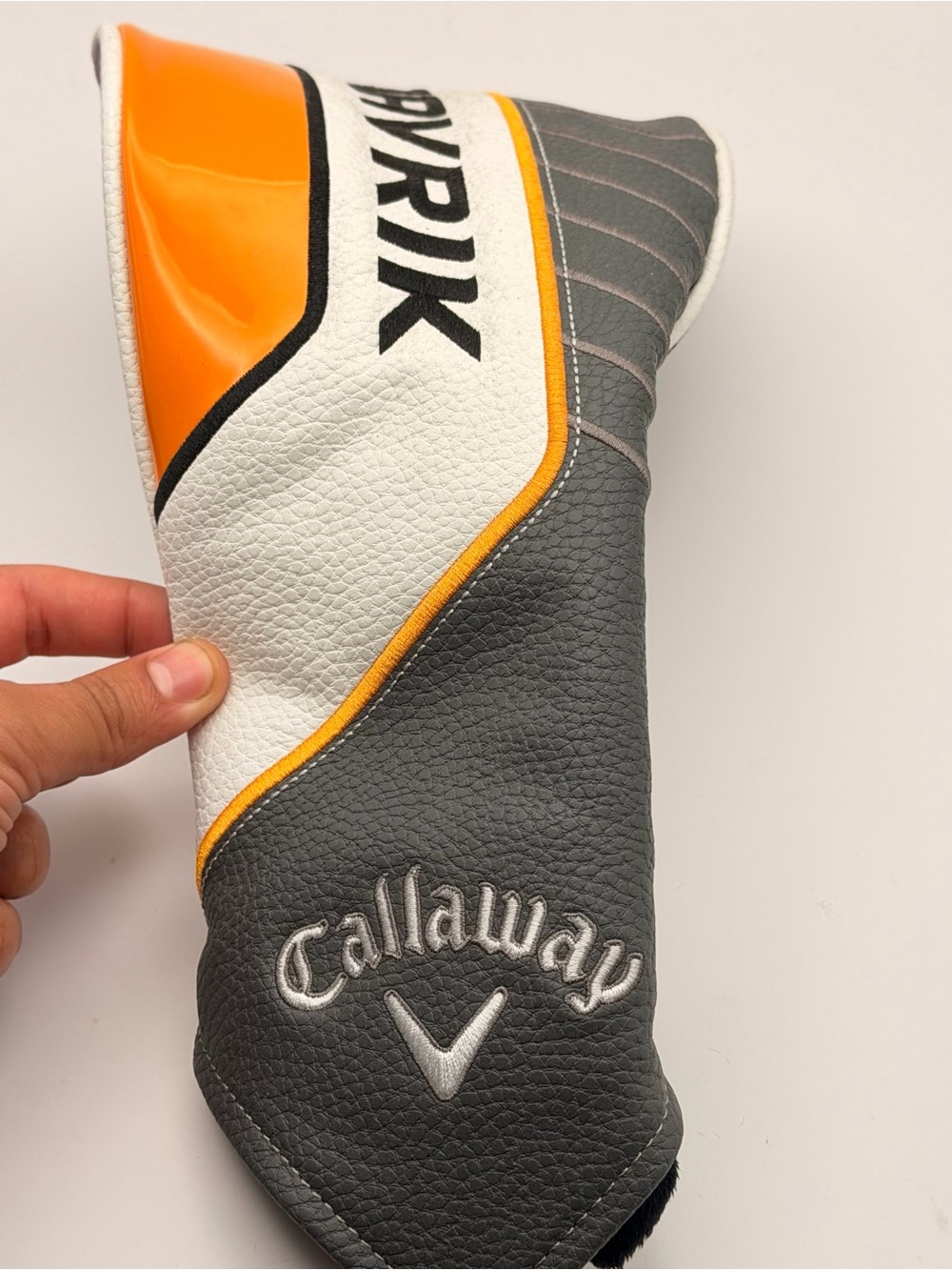 Callaway MAVRIK Driver Headcover Orange/ Gray/ White, Excellent